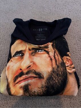 Hot Topic Black Gladiator II Graphic Tee